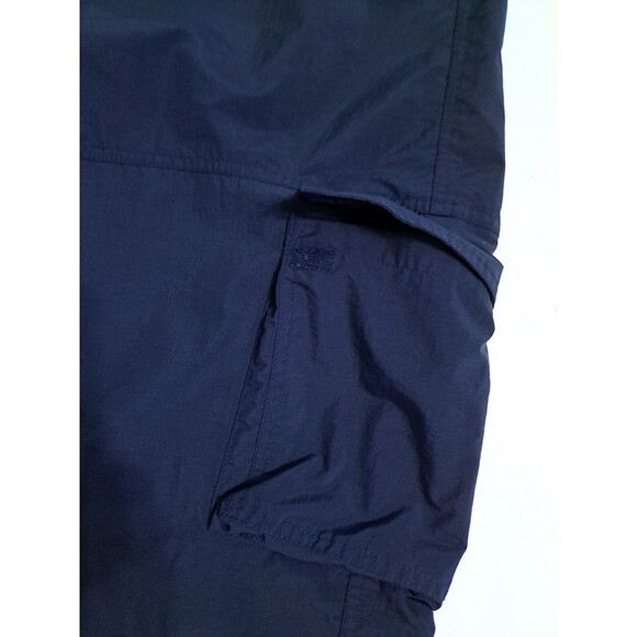 Vintage Columbia Rain Cargo Pants Men’s Large Blue Pullover Nylon Waterproof - Picture 3 of 12